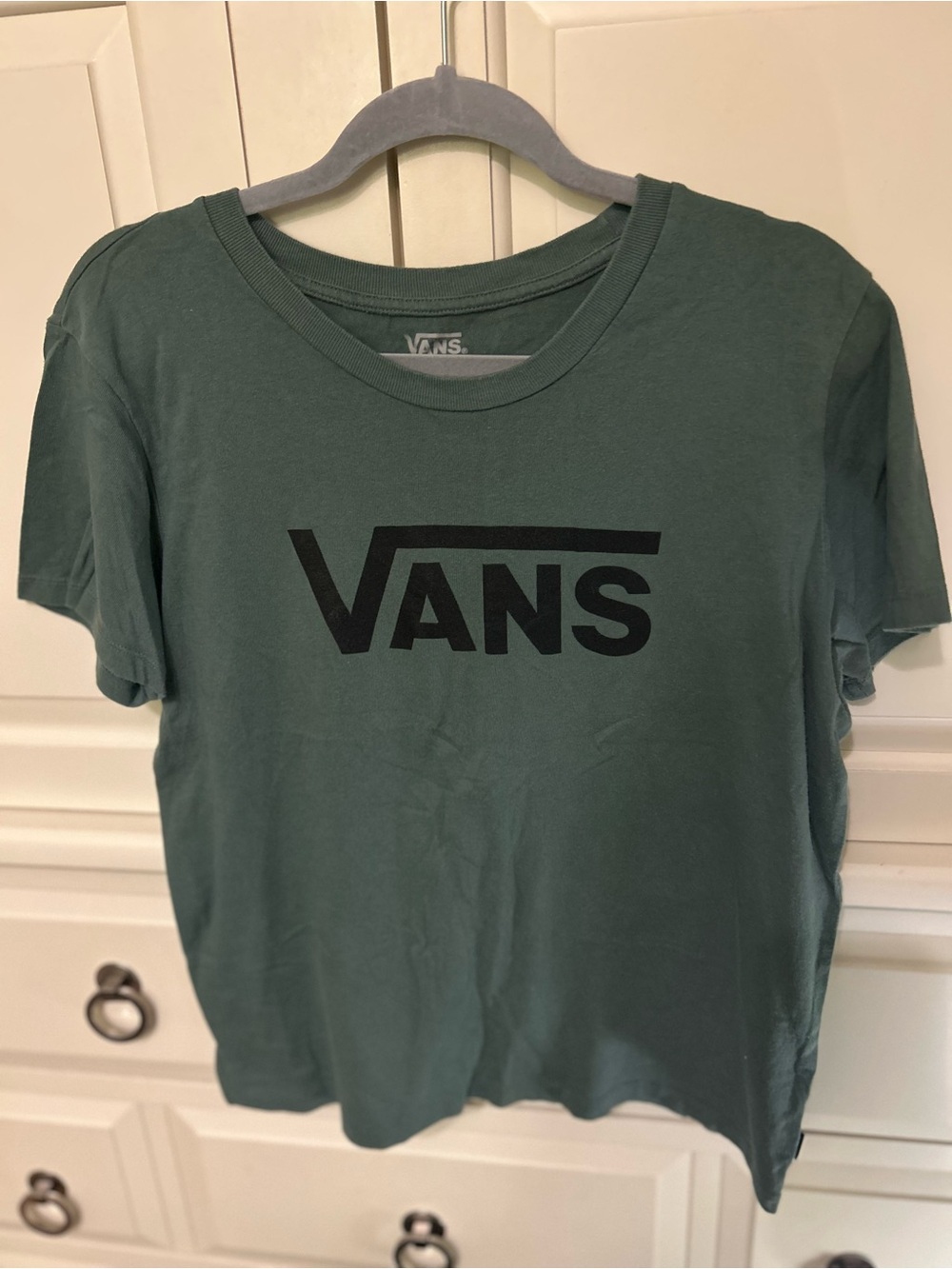Vans Olive Green Logo Tee